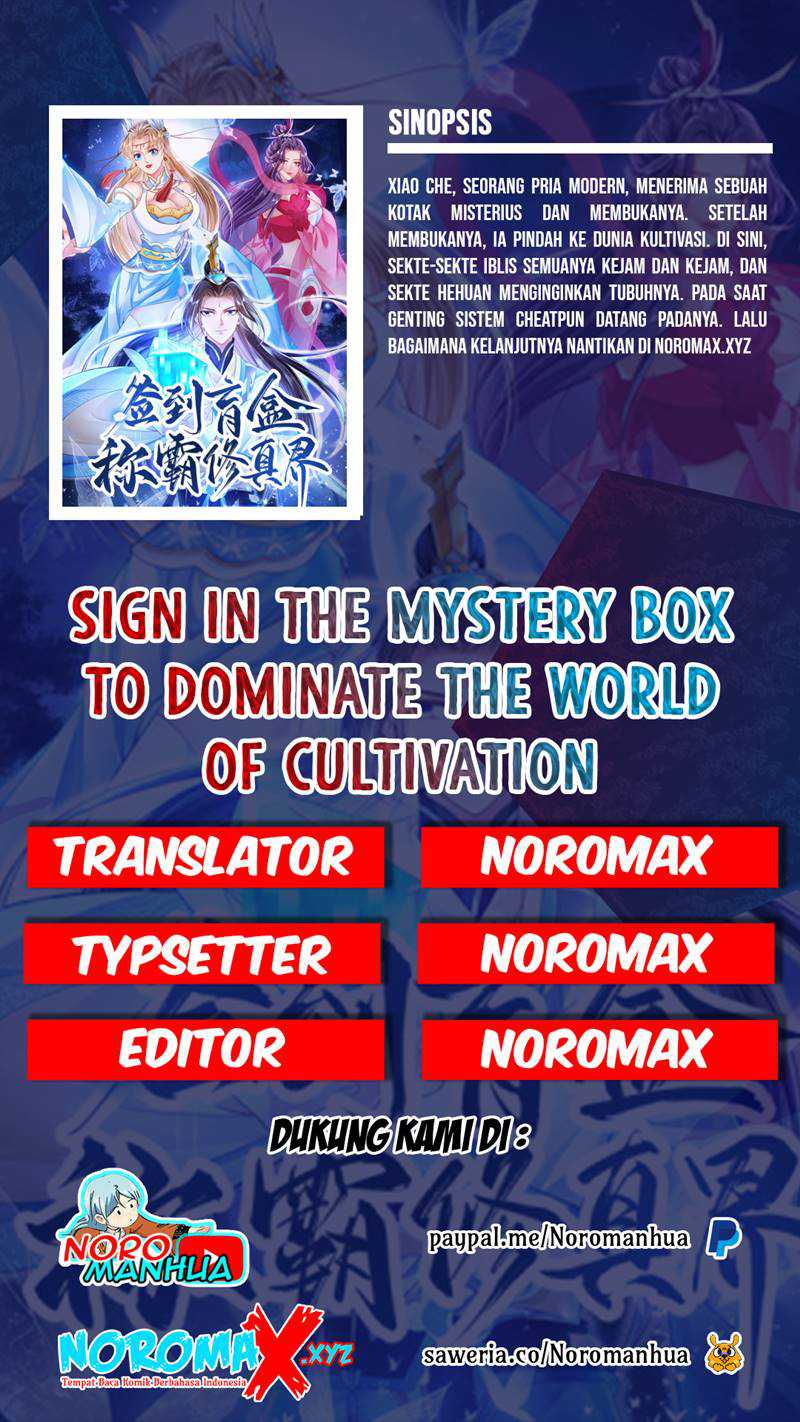 Sign In The Mystery Box To Dominate The World Of Cultivation Chapter 75 - 151