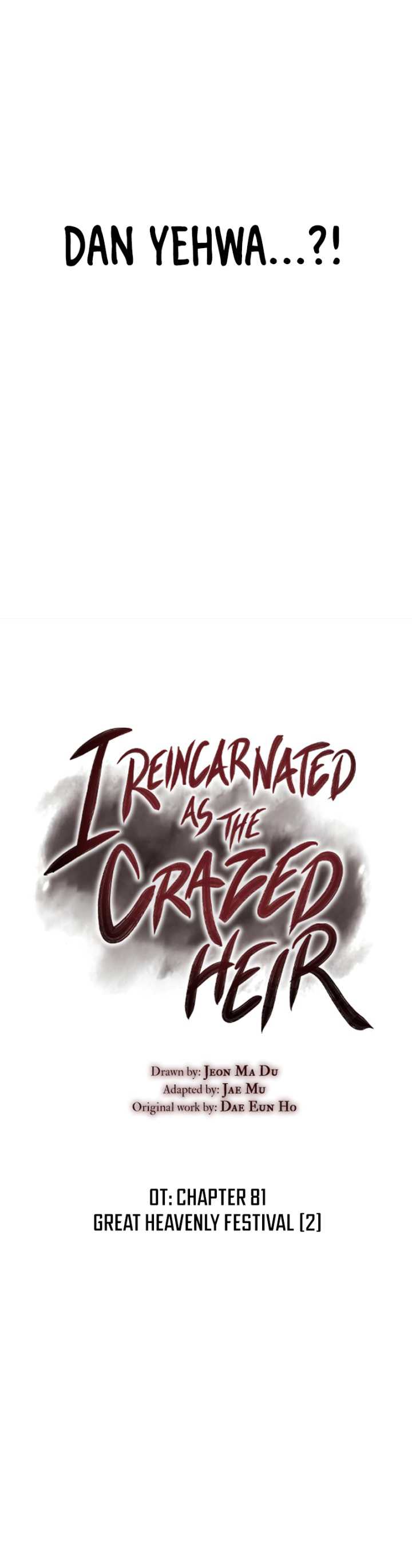I Reincarnated As The Crazed Heir Chapter 81 - 589
