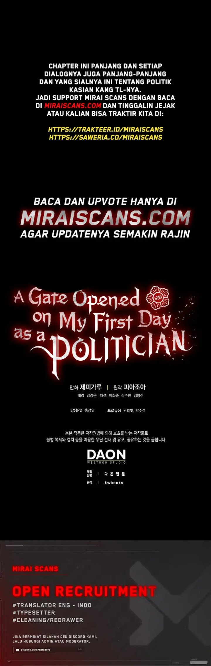 A Gate Opened On My First Day As A Politician Chapter 31 - 143